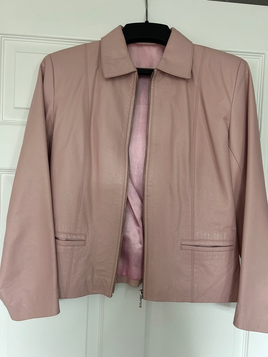 Jackets & Blazers - Women’s Dusty Pink Leather Jacket